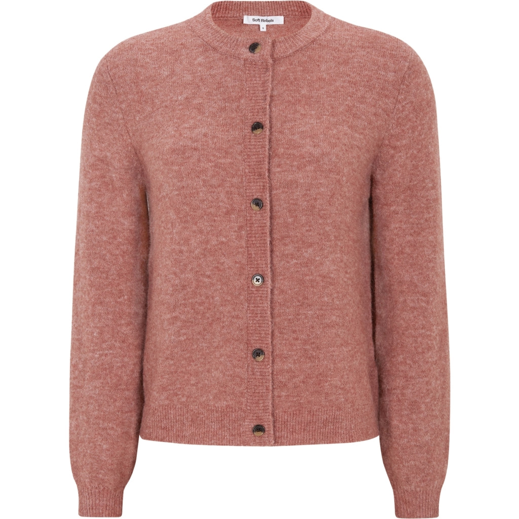Soft Rebels Allison Strickjacke- Rose Dawn Melange