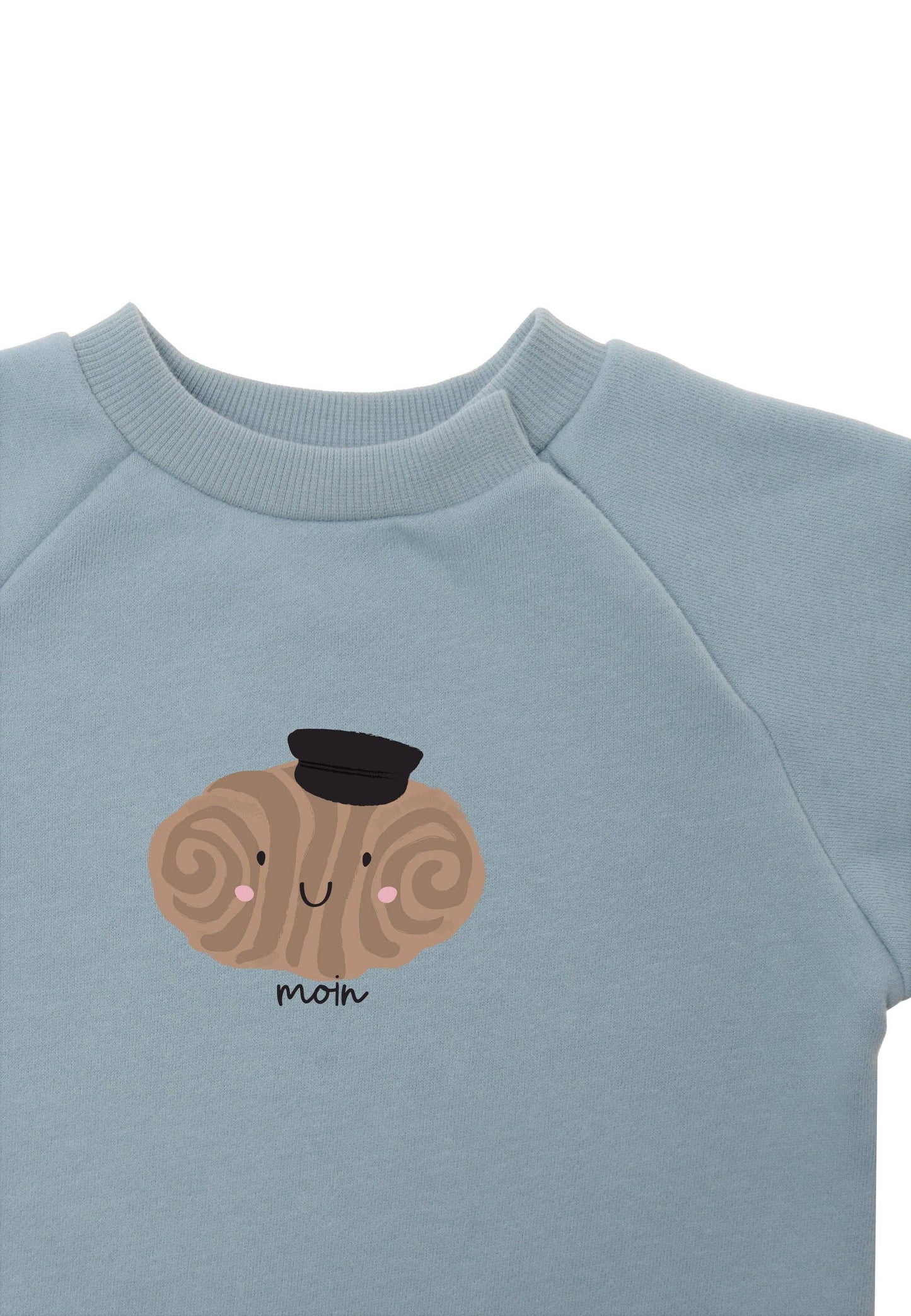 Lilliput Sweatshirt in hellblau mit Print "Franzbrötchen"