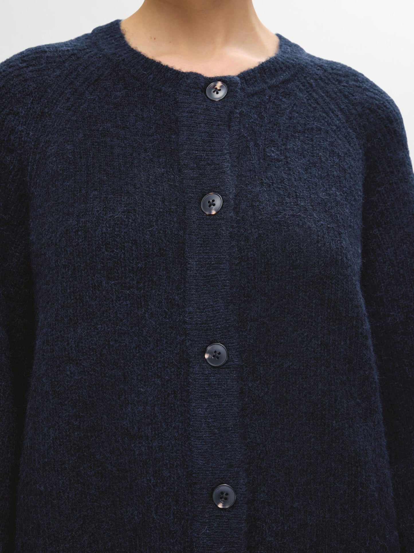 Selected Femme Lulu New Strickjacke - Dark Sapphire Melange