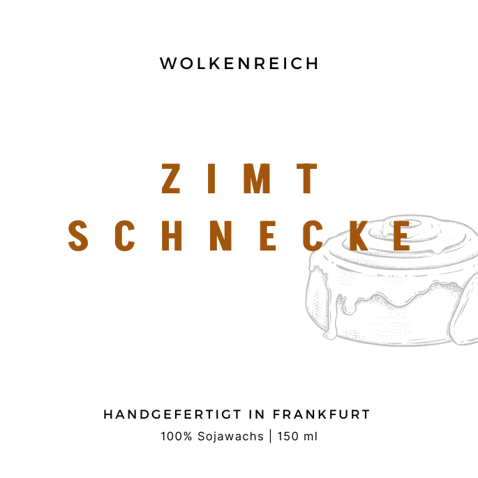Der Duft von Zimtschnecken | Duftkerze, Sojawachs