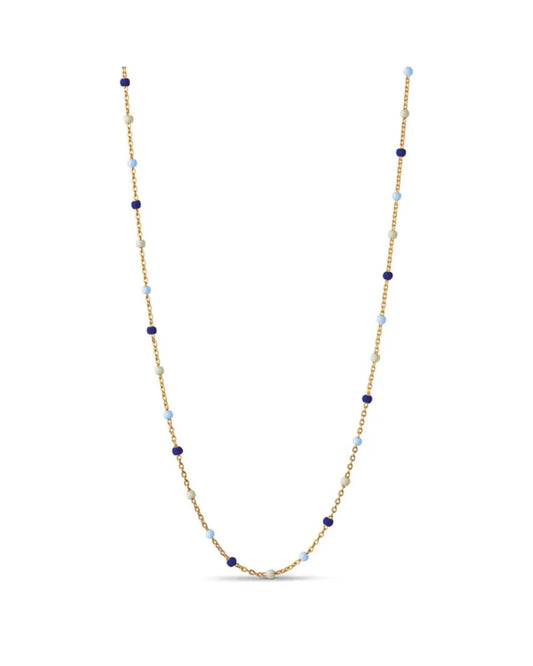 Enamel Kette Lola - Gold - Marine