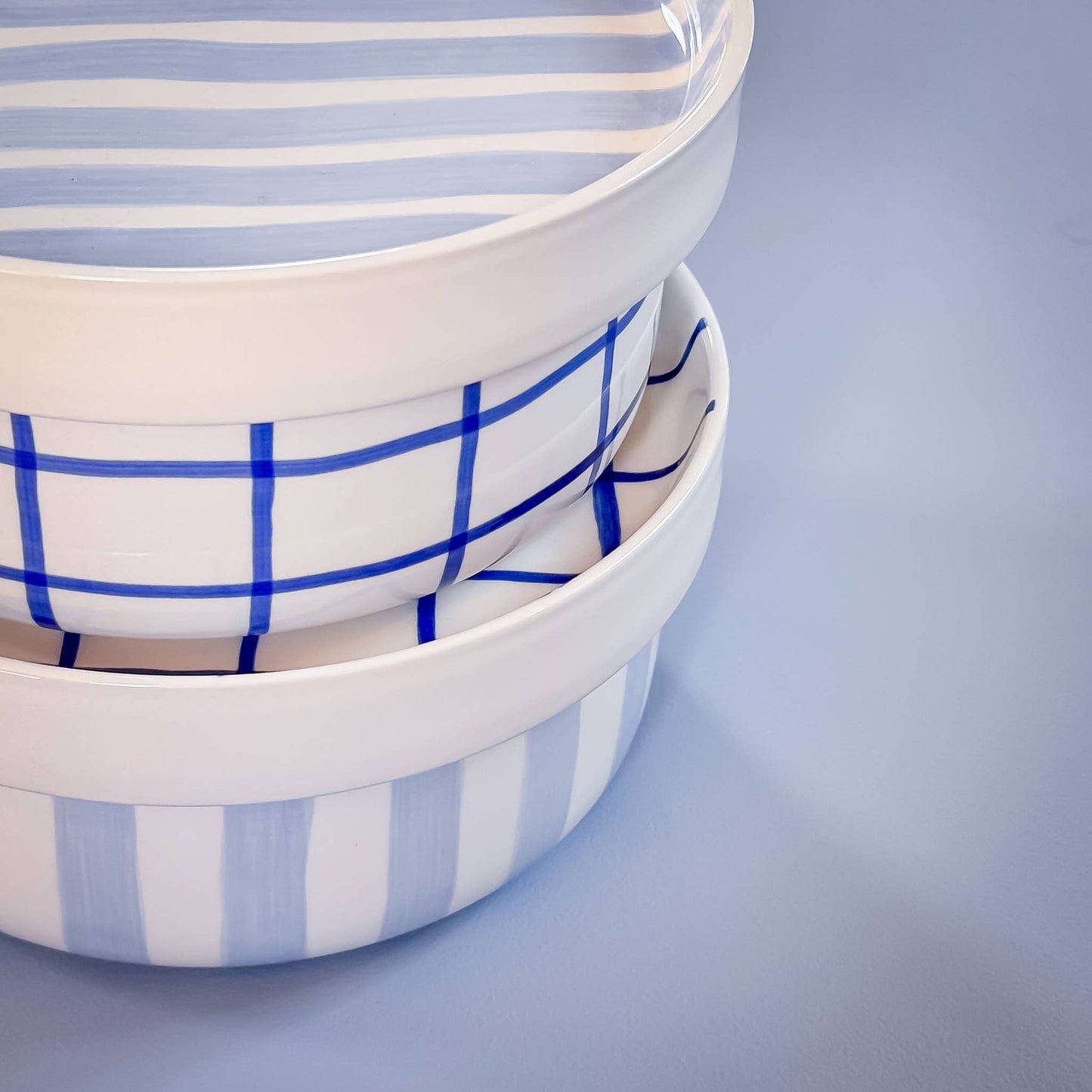 Schale Stripes - morning azzurro