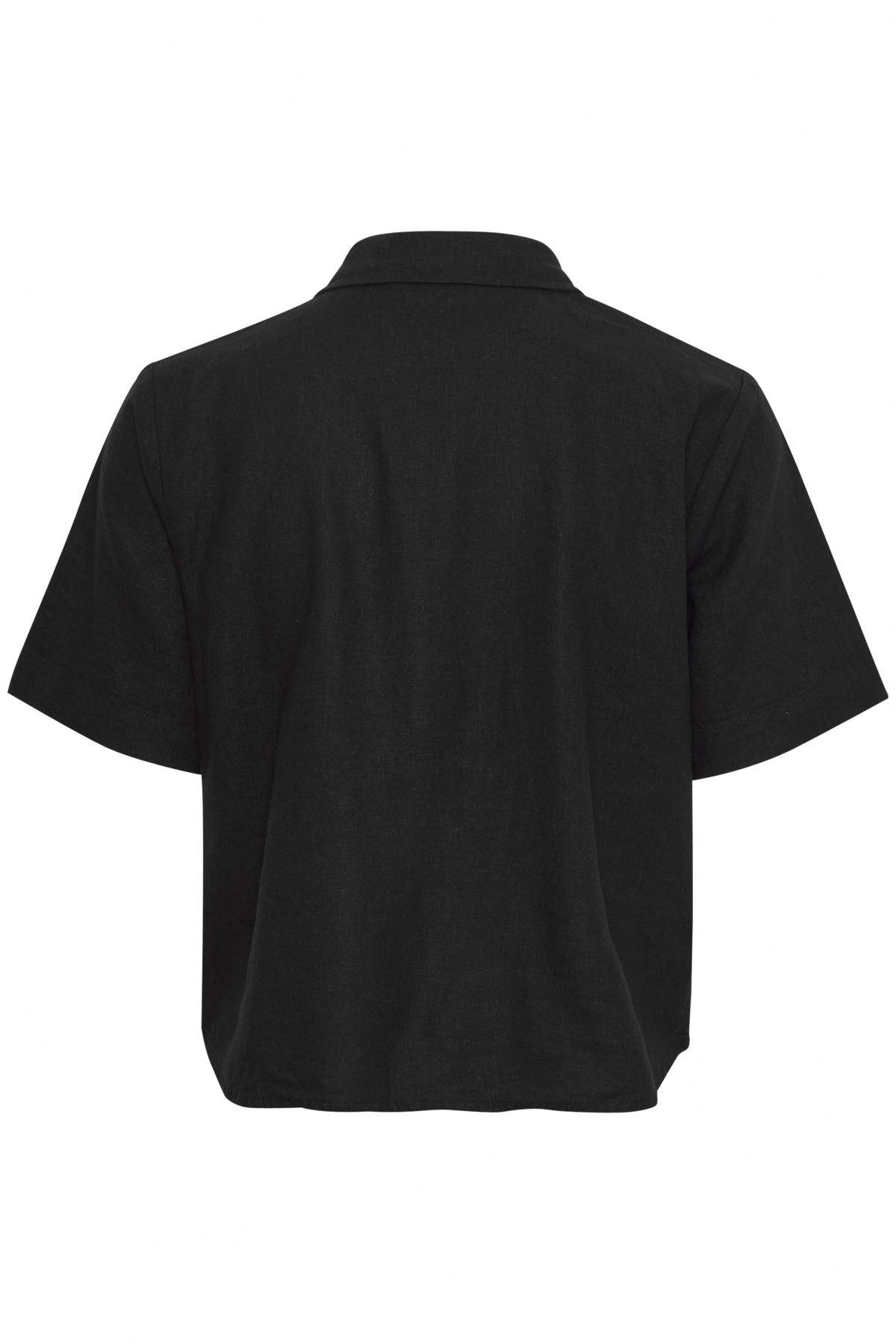 ICHI Lino blouse short sleeve