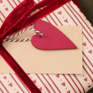 Ib Laursen Geschenkpapier Herzen & Streifen