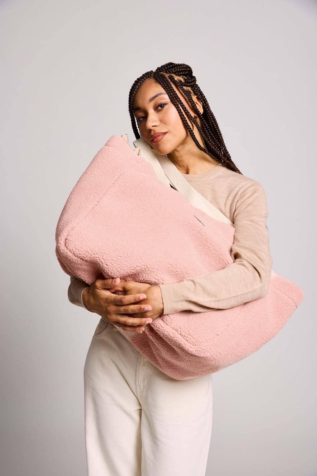 Claude Teddy Rose Poudré Einkaufstasche