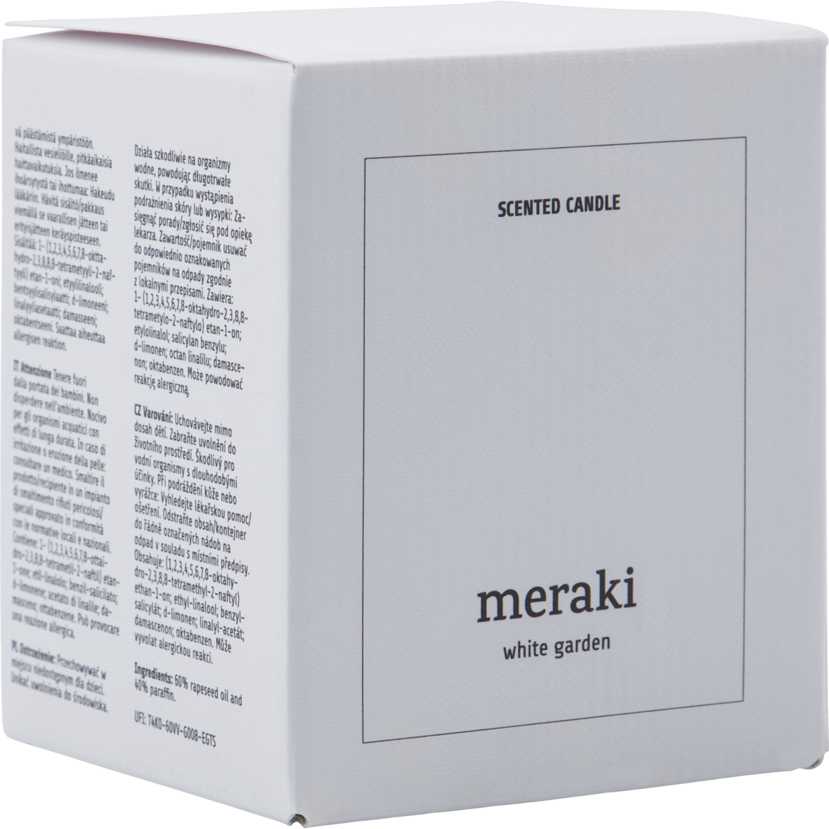 Meraki Duftkerze White Garden
