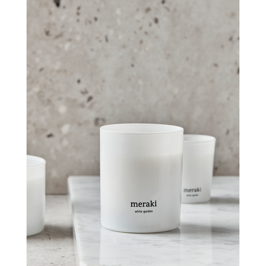 Meraki Duftkerze White Garden