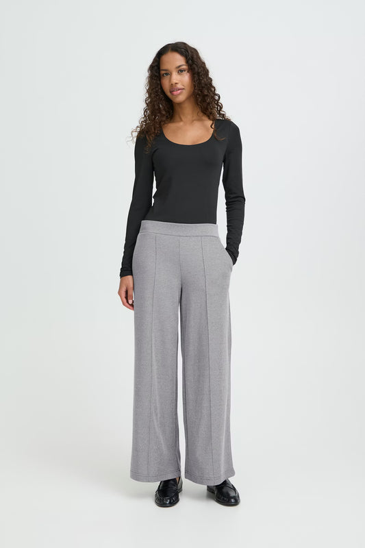 ICHI Hose Kate Pique weit -  Blueprint