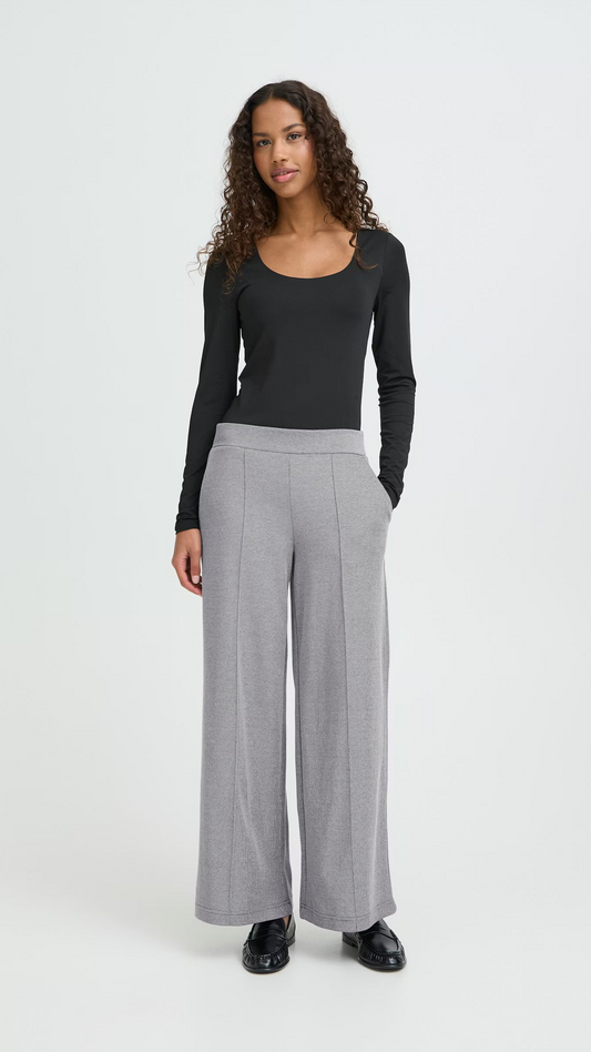 ICHI Hose Kate Pique weit -  Blueprint