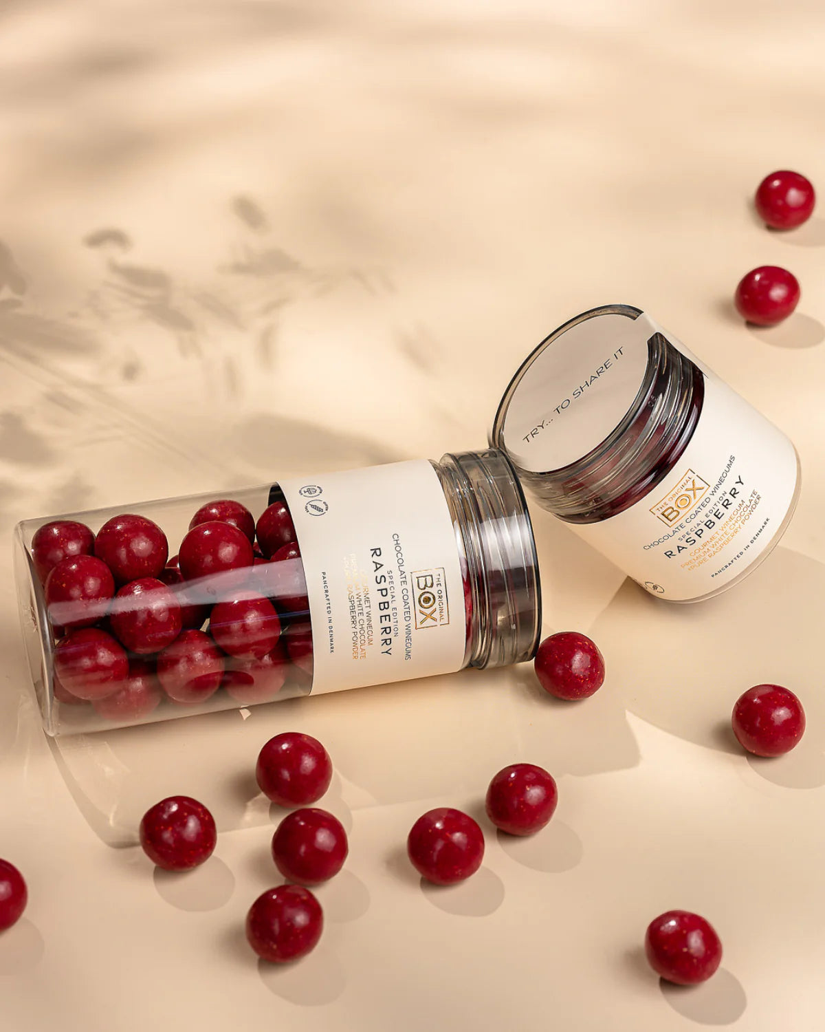 Box The Original -  Himbeer-Fruchtgummi mit Schokolade