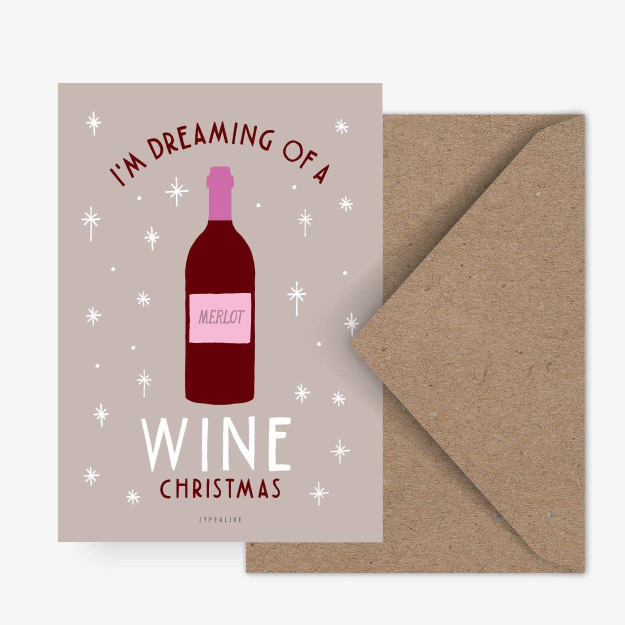 Postkarte / Wine Christmas