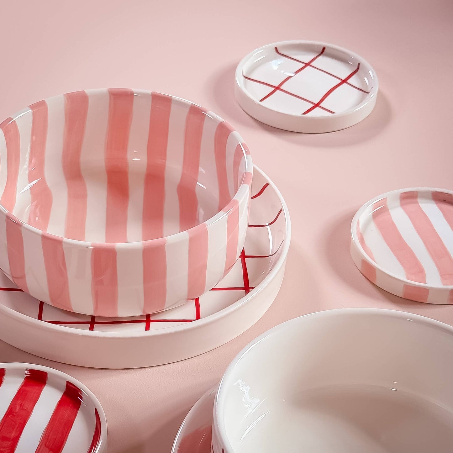 Schale Stripes - incanto rose