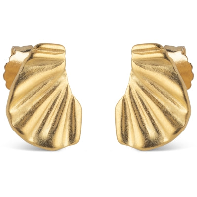 Enamel Ohrring Mini Wave  - Gold
