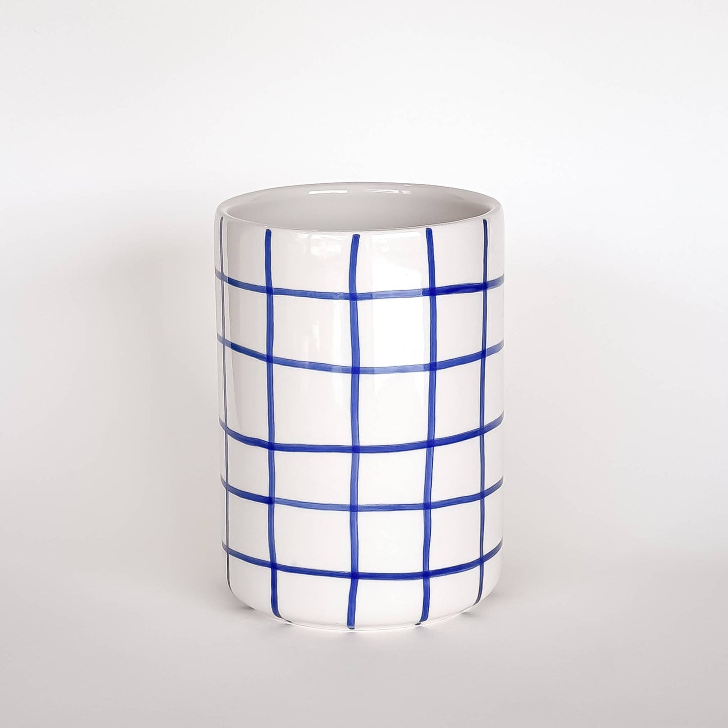 Vase Grid - mare blue