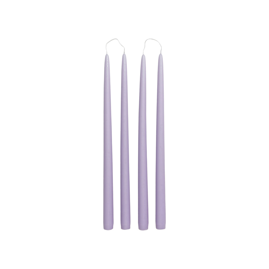 Broste Copenhagen Candle Set of 4, Smooth, Orchid Light Purple