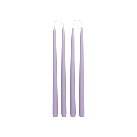 Broste Copenhagen Kerze 4er Set, Smooth, Orchid Light Purple