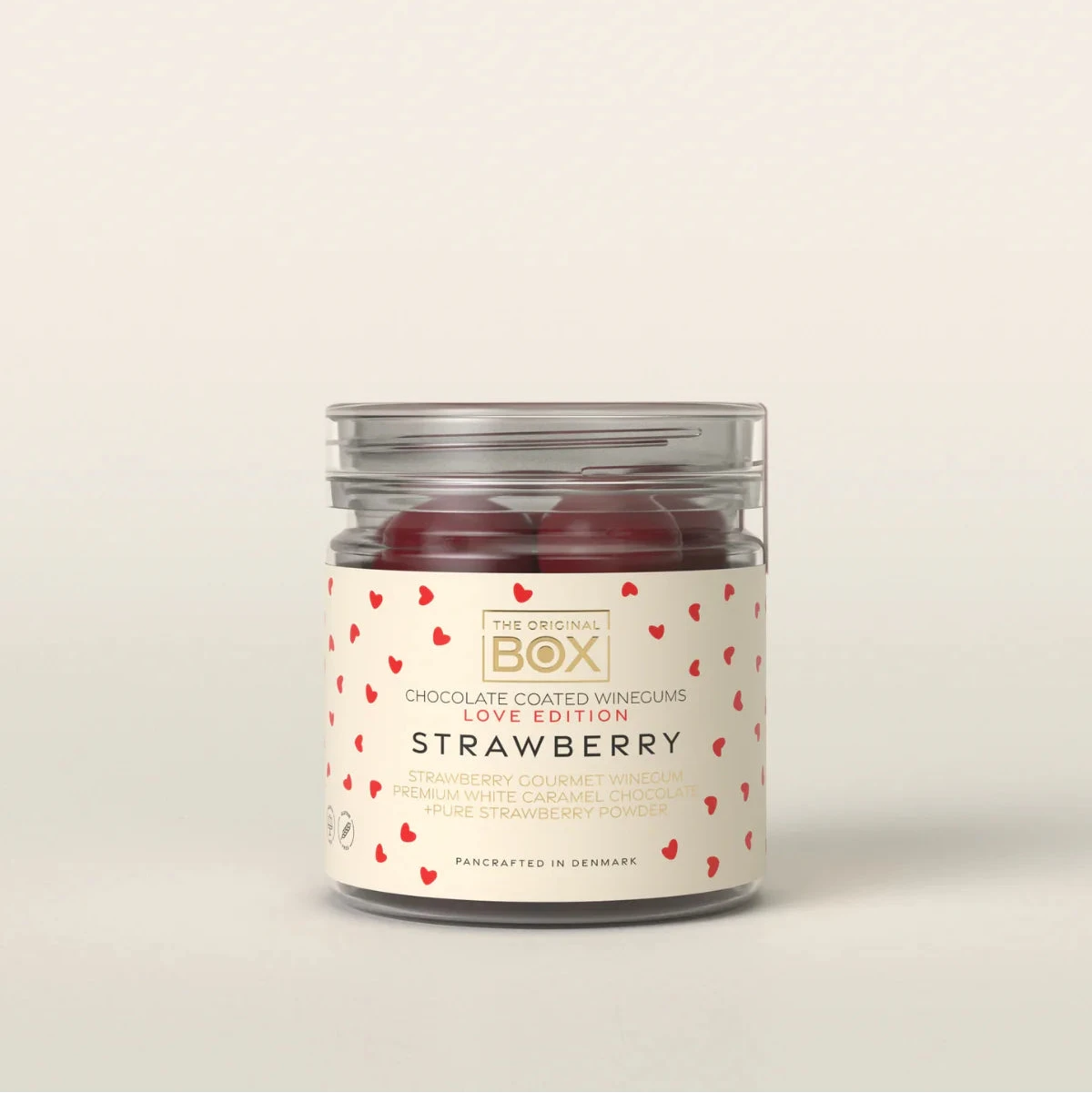 Box The Original -  Erdbeer-Fruchtgummi mit Schokolade - Love Edition
