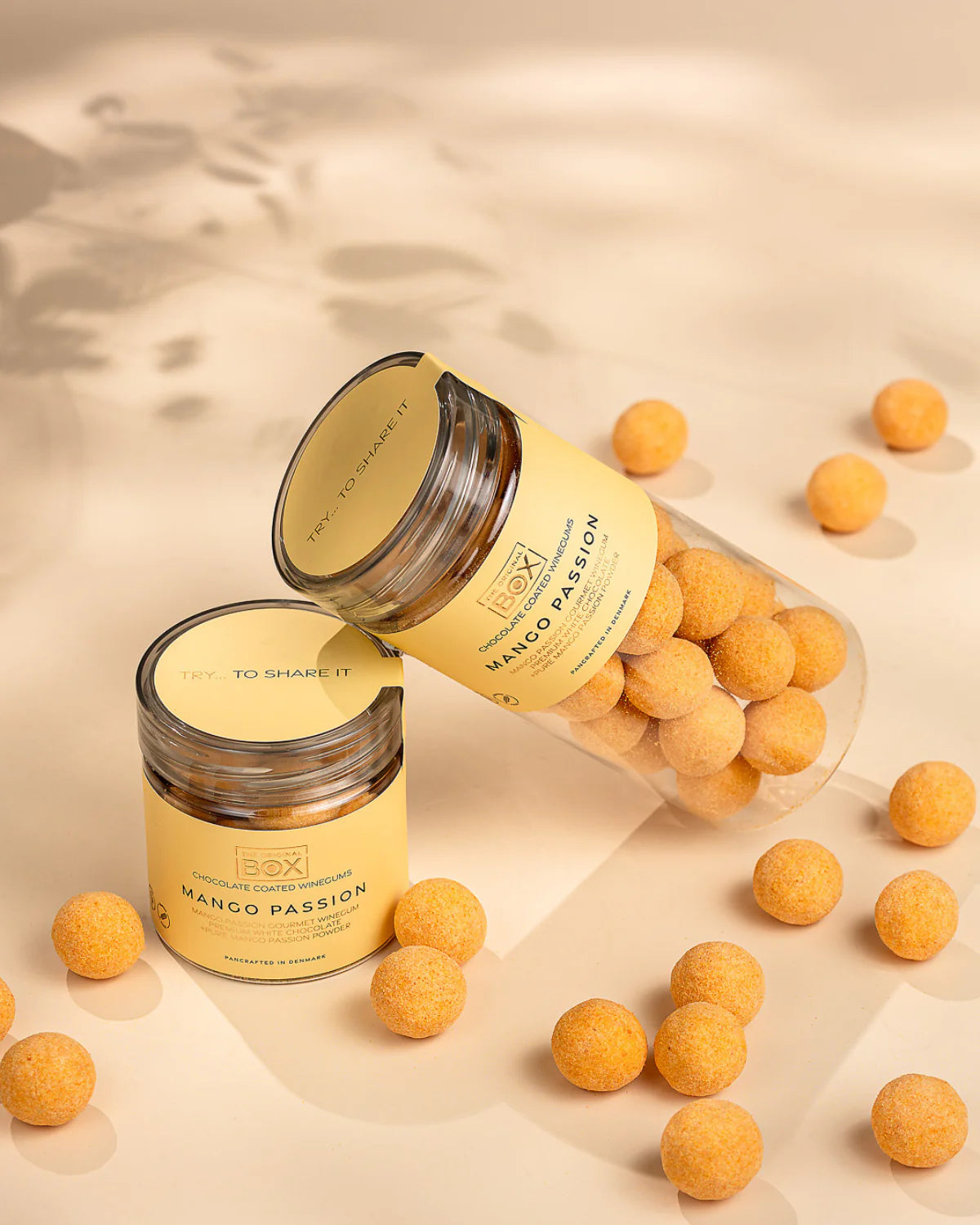 Box The Original -  Mango-Fruchtgummi mit weißer Schokolade