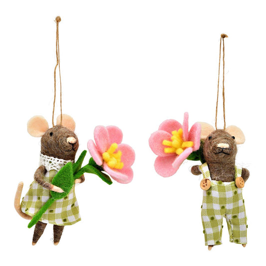 Hänger Maus aus Filz/Textil