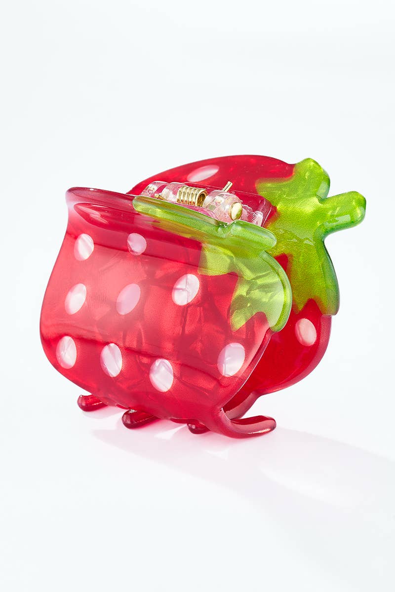 Haarspangen Perlmuttfrüchte YH150LY: STR-PINK / PVC