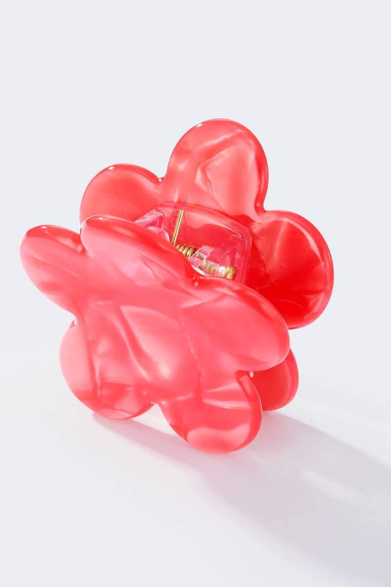 Mini-Haarclip in Blumenform, 4 cm, Modell YH50: Lilas / Synthetisch