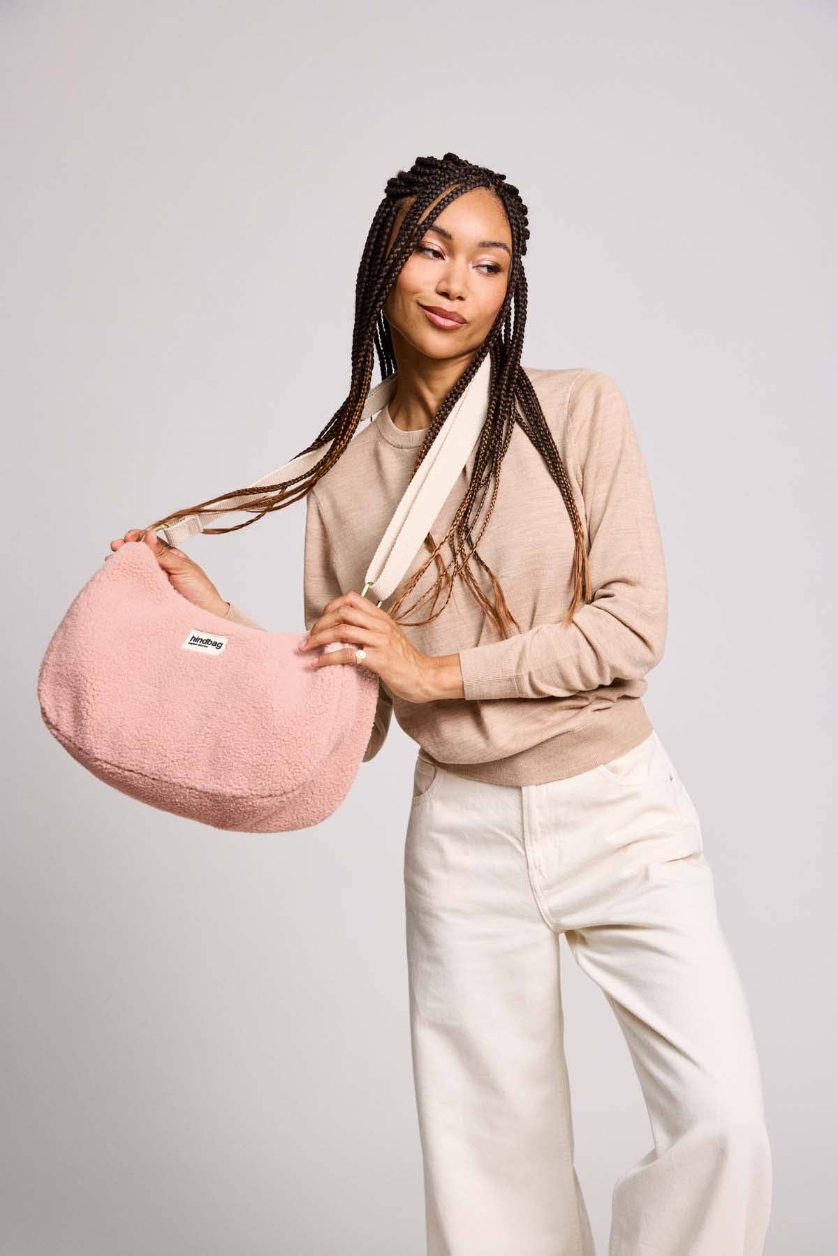Rosa Teddy Rose Puder Tasche