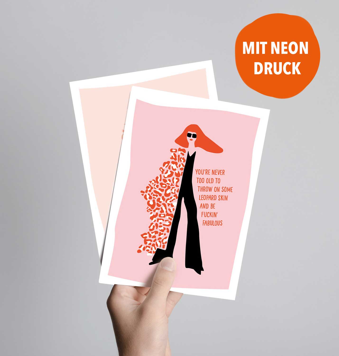 Postkarte, You're never too old, to put on…