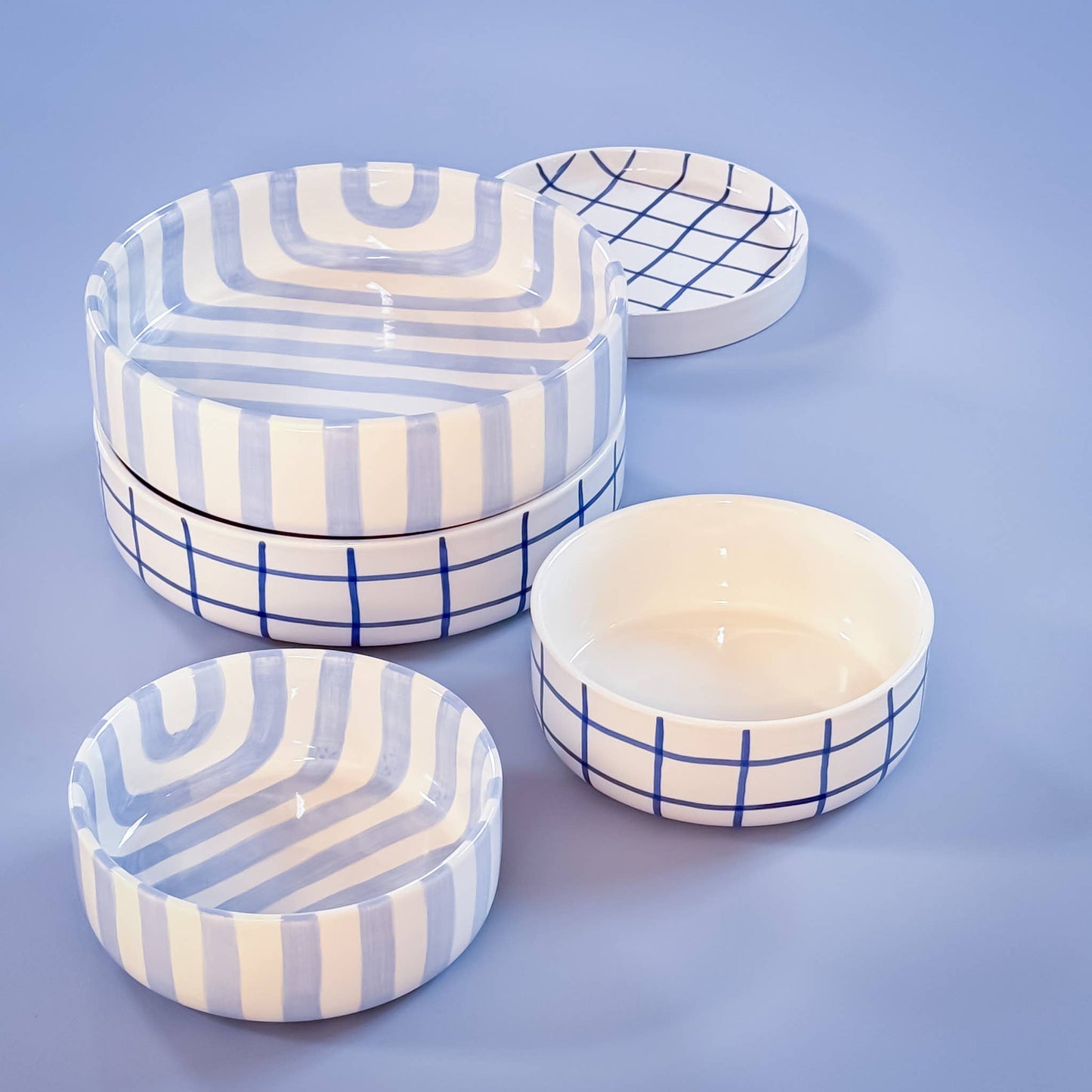 Schale Stripes - morning azzurro