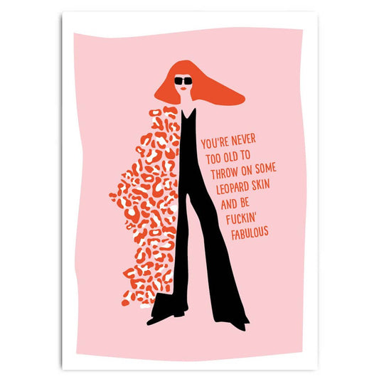 Postkarte, You're never too old, to put on…