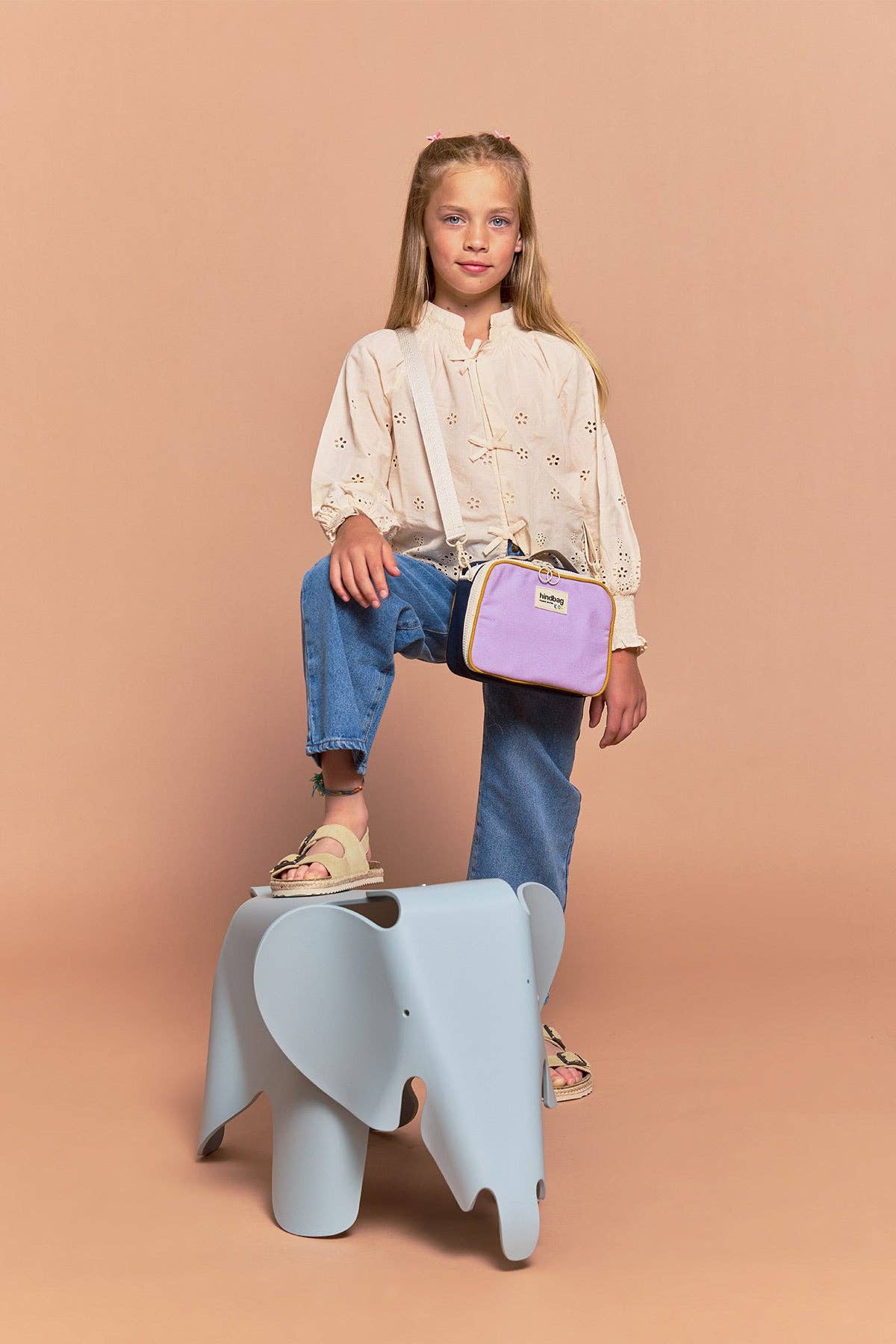 Elsa Kinder-Lunchbag Tricolore Lila