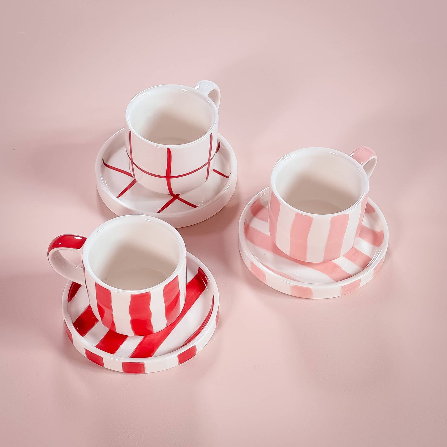 Becher Stripes - incanto rose