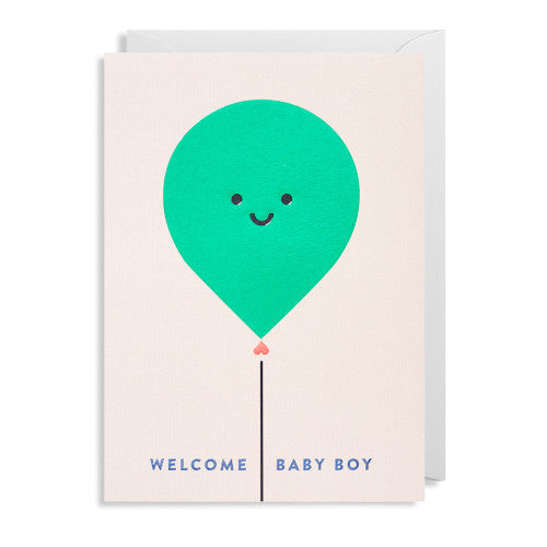 Lagom Grußkarte - Welcome Baby Boy