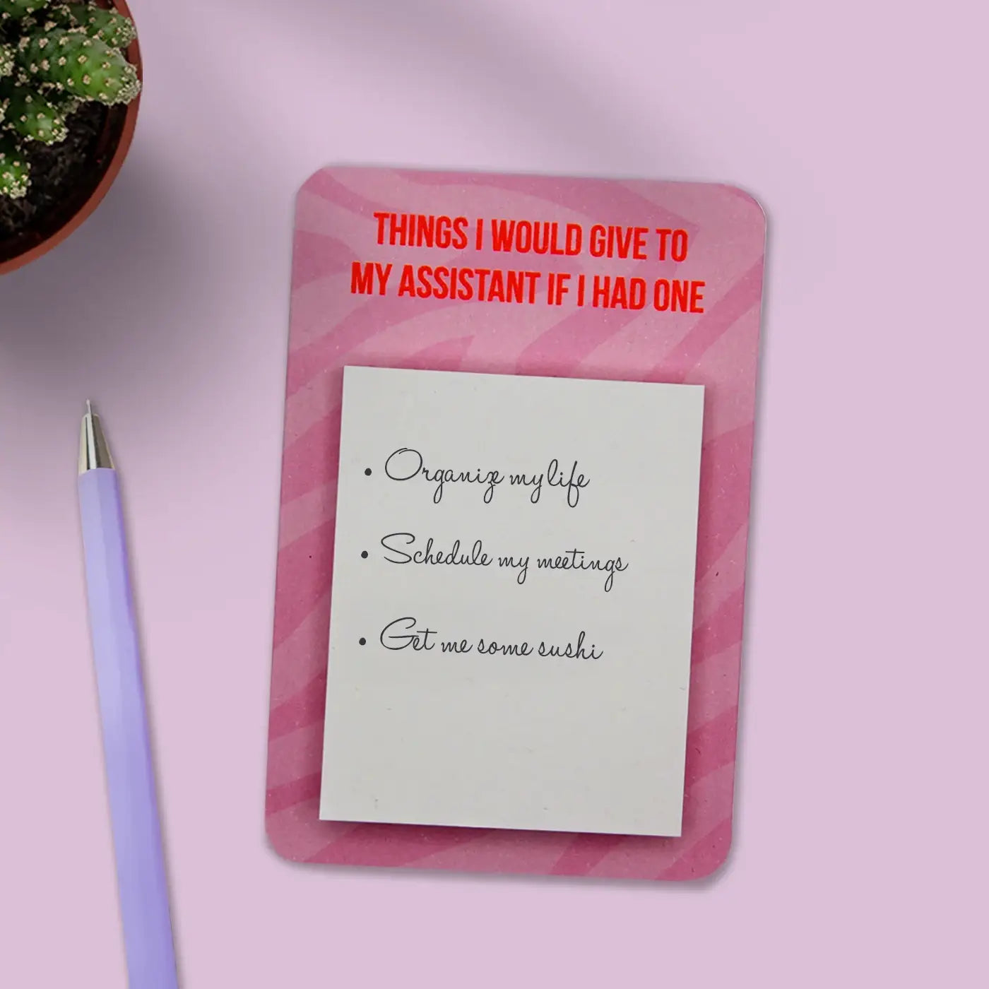 Lustiger Haftnotizblock - Things I would give to my assistant if I had one