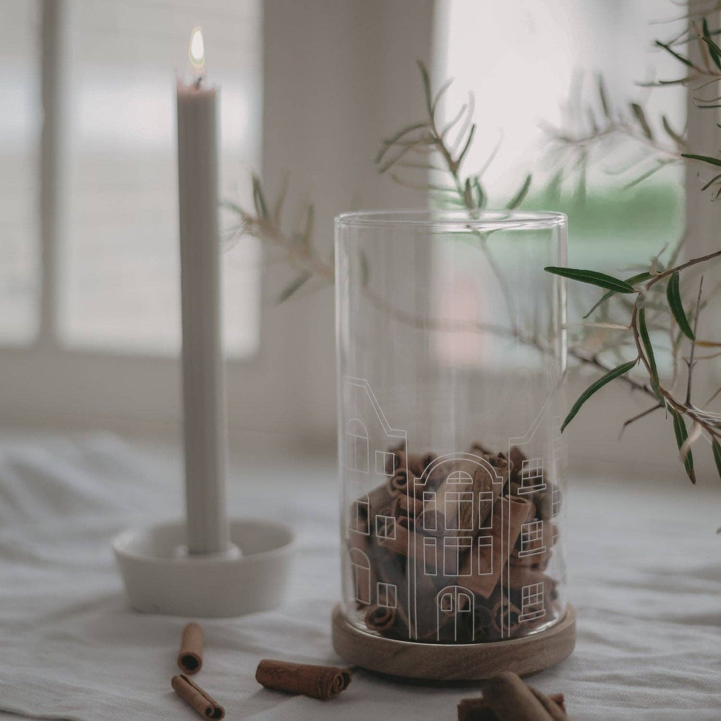 Vorratsglas Häuser 19cm