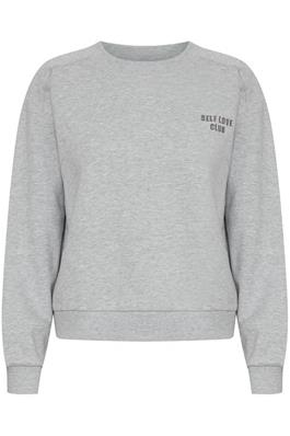 ICHI Sweatshirt Self Love - grau