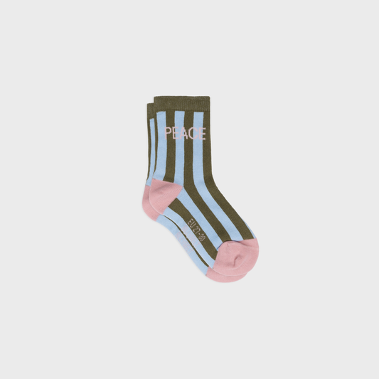 Gestreifte Mädchensocken - Frieden