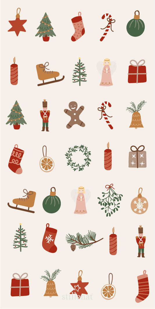 Ib Laursen Papier-Servietten - Nostalgic Christmas