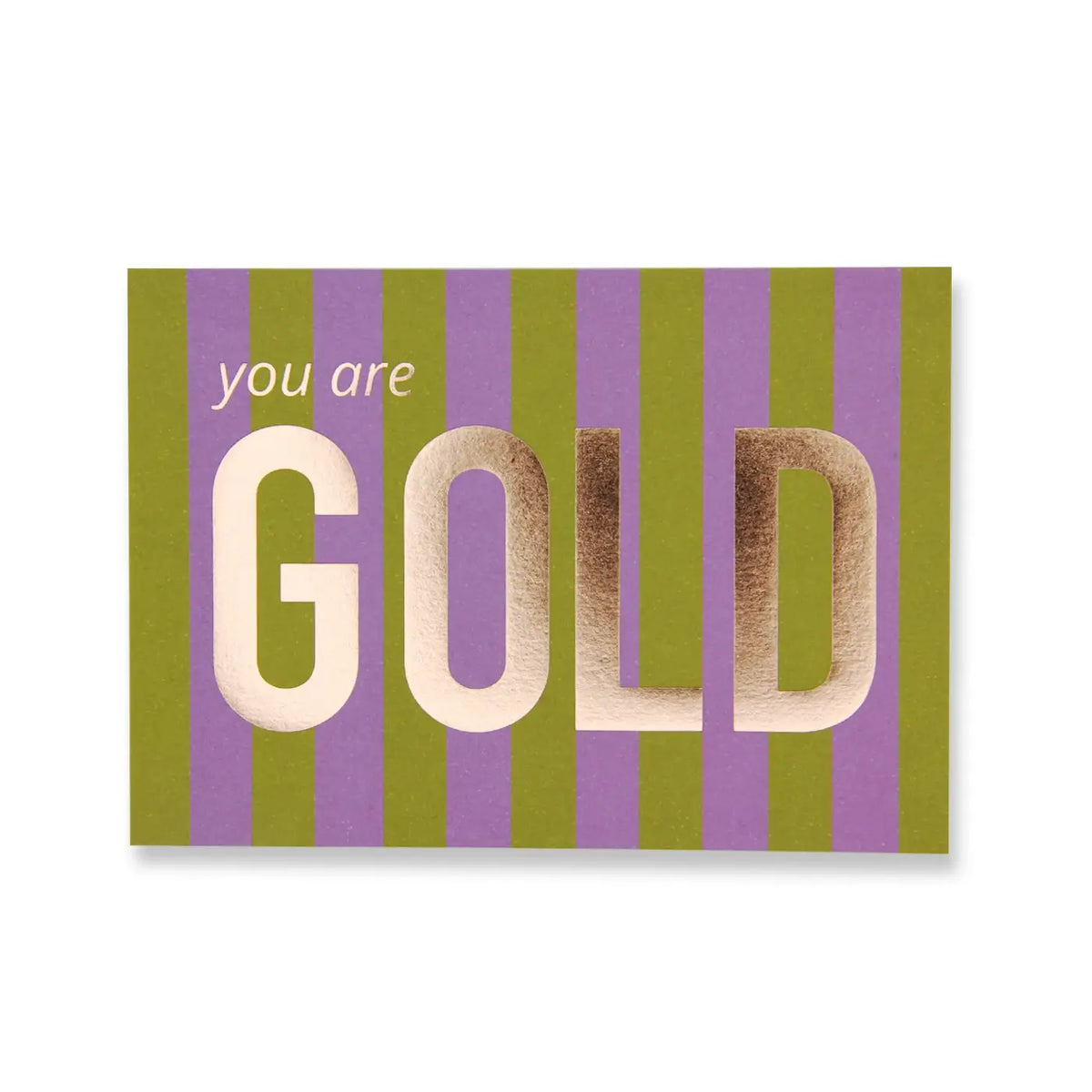 Postkarte │Roségold │Du bist Gold