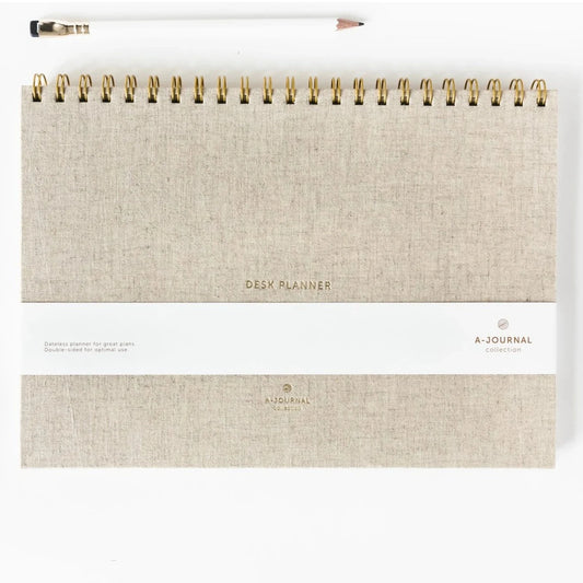 A-Journal Desk Planner - Linen