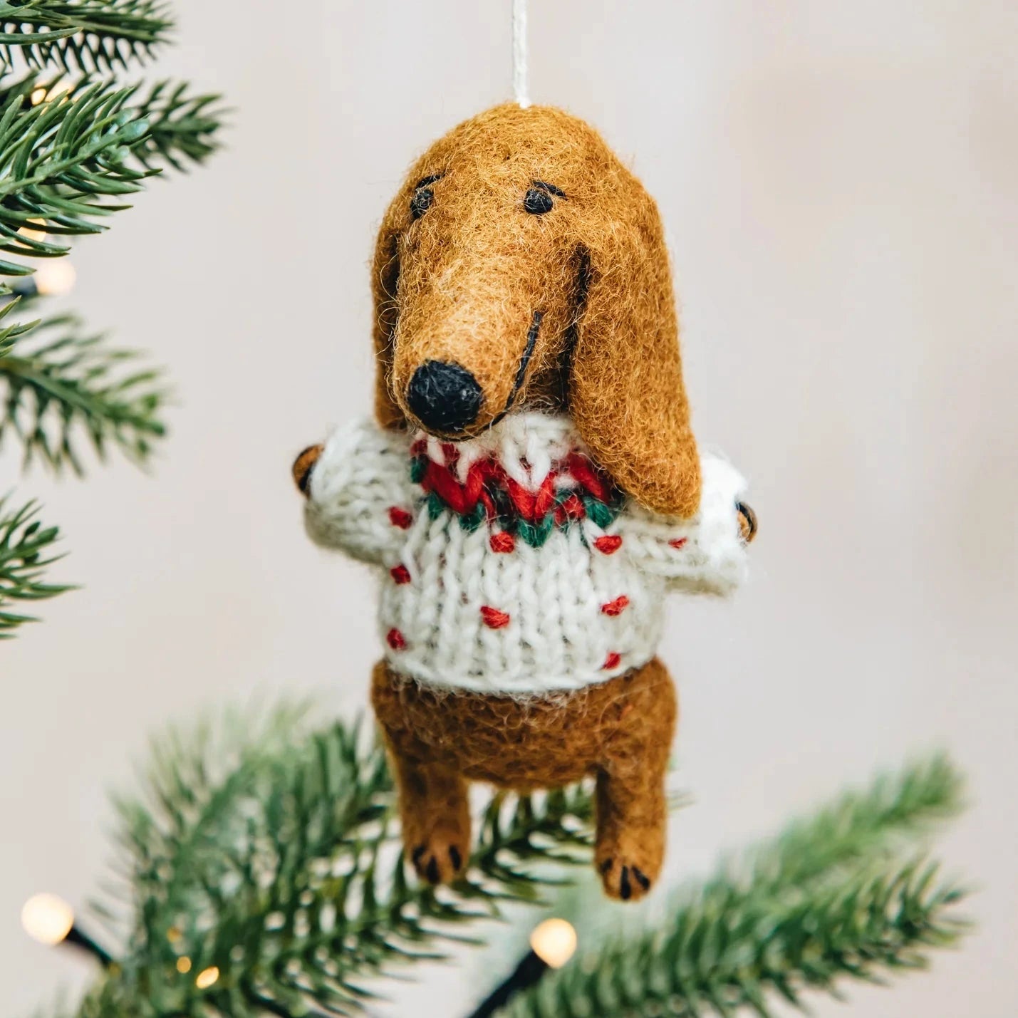 A World Of Craft Weihnachts Dackel aus Filz