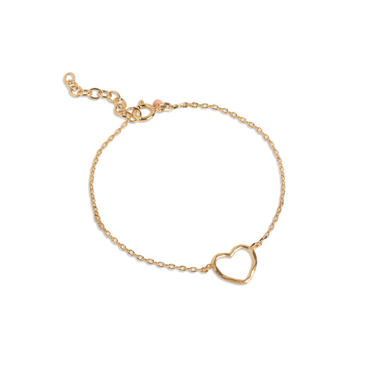 Enamel Armband Organic Heart - Gold