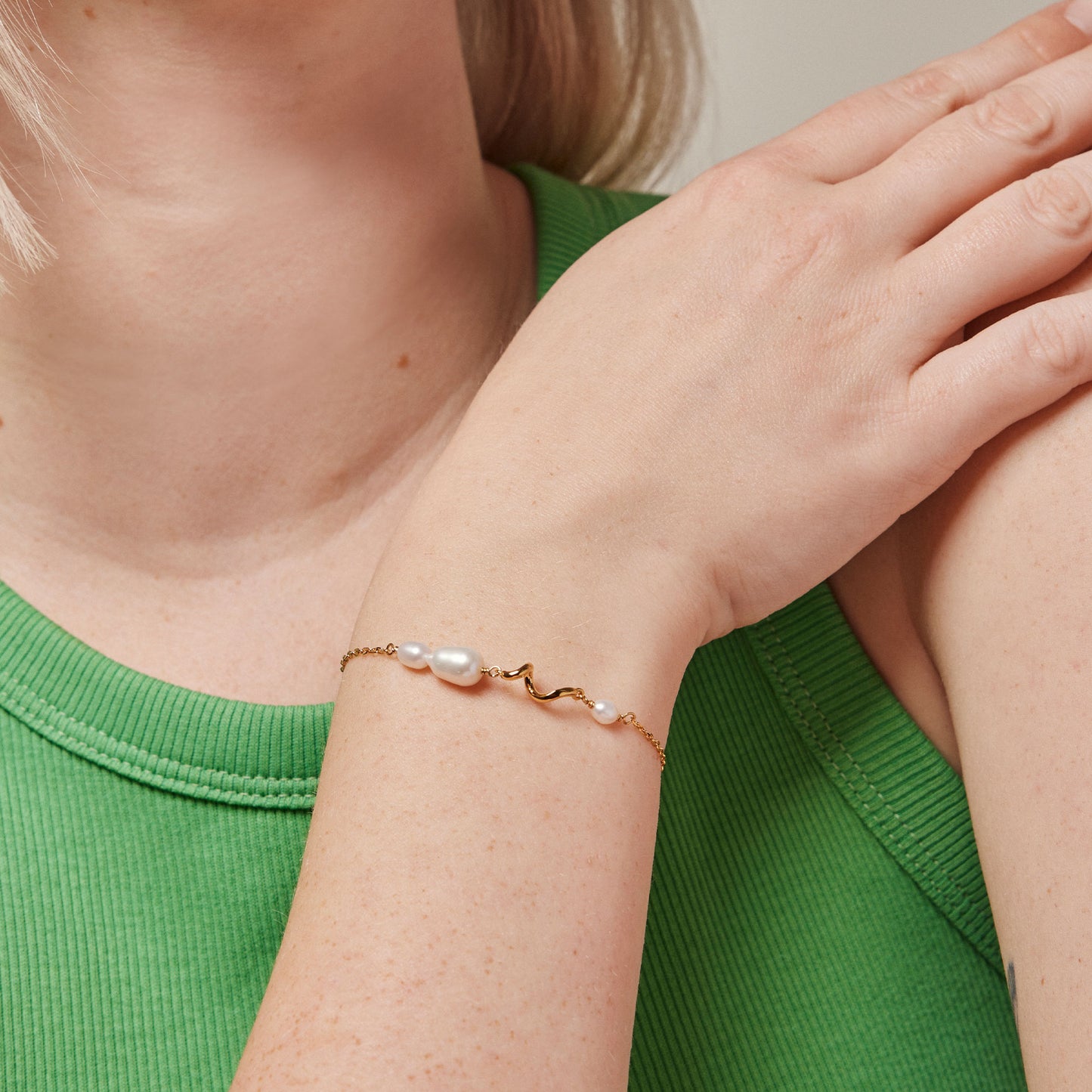 Enamel Armband Twist - Gold