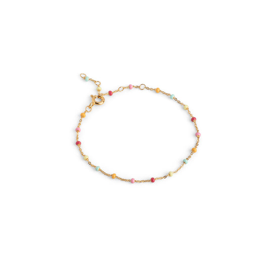Enamel Armband Lola Rainbow - Gold