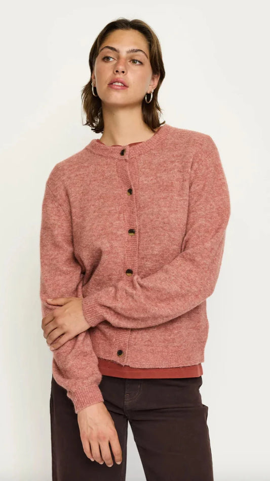 Soft Rebels Allison Strickjacke- Rose Dawn Melange