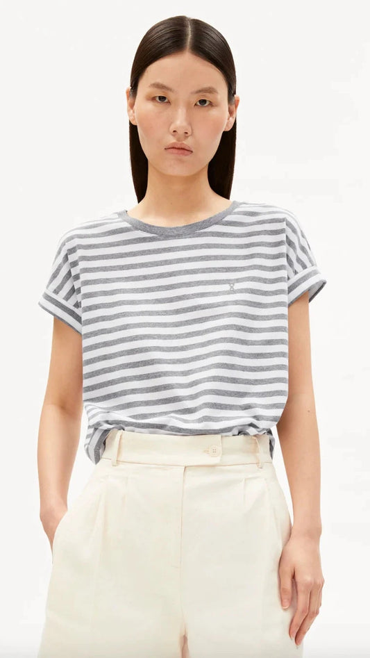 Armedangels Idaara T-Shirt - Silver Grey Melange