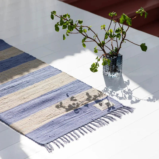 Bongusta Chindi Rug 60x90cm Creme & Baby Lavender