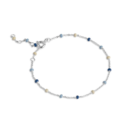 Enamel Armband Lola Marine - Silber