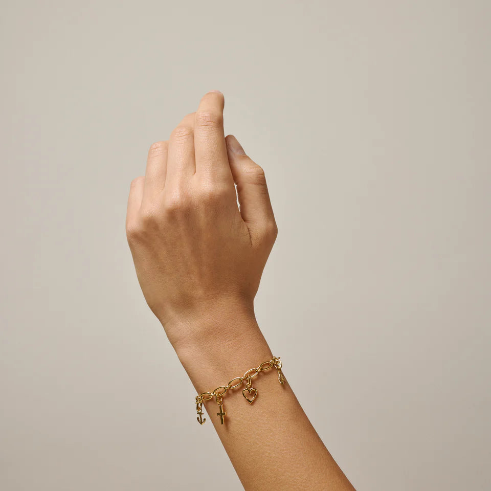 Enamel Charm - Organic Heart