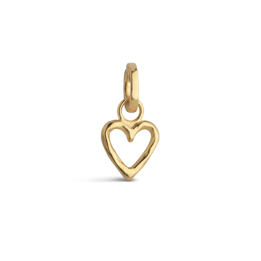 Enamel Charm - Organic Heart