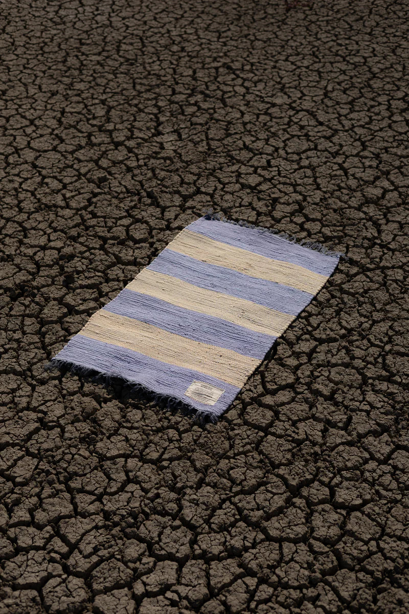 Bongusta Chindi Rug 60x90cm Creme & Baby Lavender
